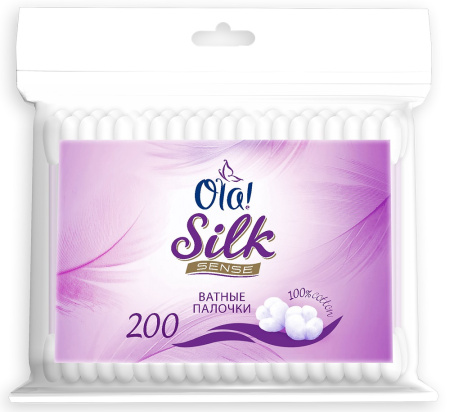 Палочки ватные OLA! Silk sense, 200шт